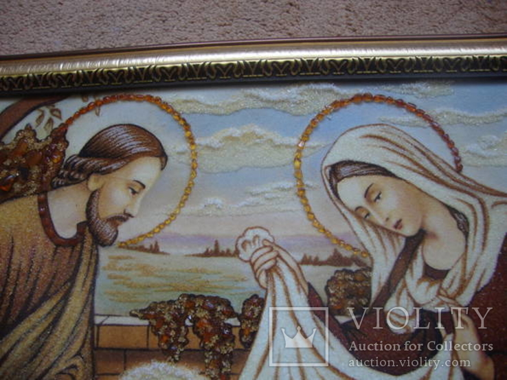 Икона ис янтаря святая семья, фото №5