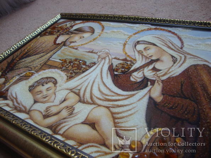 Икона ис янтаря святая семья, фото №6