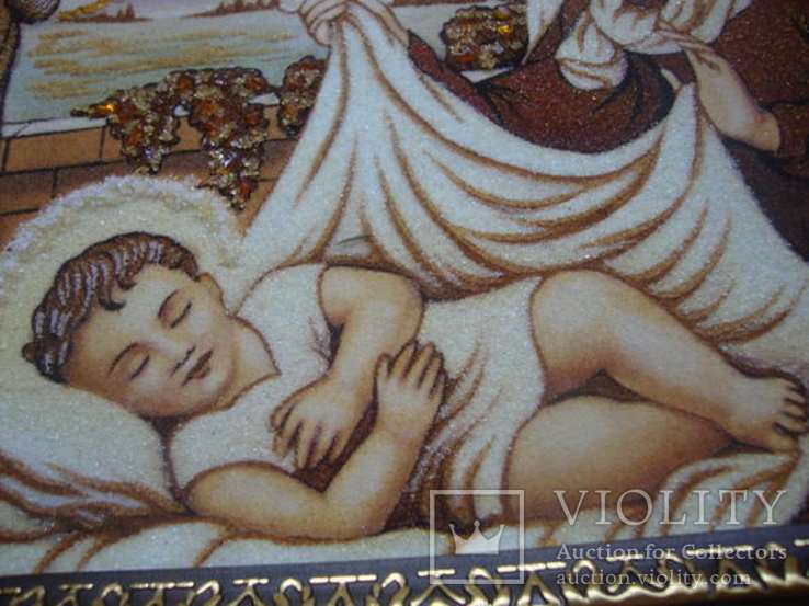 Икона ис янтаря святая семья, фото №7