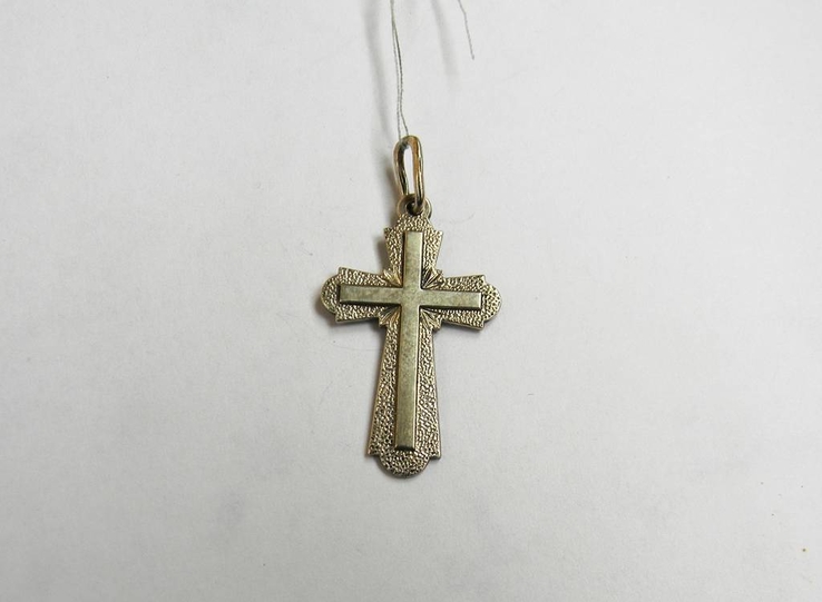 Серебряный крест, Серебро 925 пробы, 2,94 грамма, 3,2 х 2,0 см., фото №2