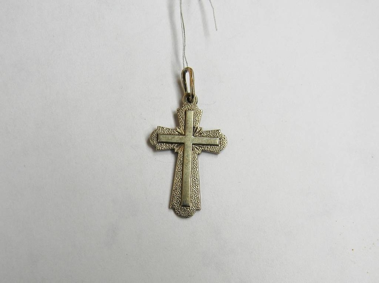 Серебряный крест, Серебро 925 пробы, 2,94 грамма, 3,2 х 2,0 см., фото №3