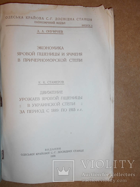 Урожай в Украинской Степи с 1889-1915 г   1928 год, фото №3