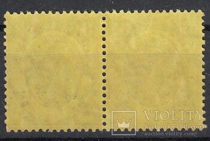 Ямайка 1916 Mi.№69(I) Король Георг V надпечатка классика сцепка MNH **, фото №3