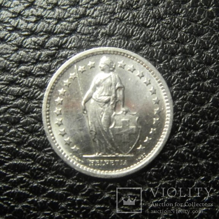 1/2 франка Швейцарія 1970, фото №3