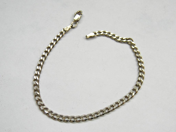 Серебряный браслет "Панцирь", Серебро 925 пробы, 5,34 грамма, 21,5 х 0,3 см., photo number 2