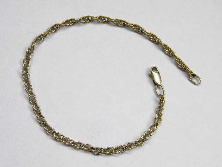 Серебряный браслет,  Серебро 925 пробы. 3,52 грамма, 21 х 0,3 см., фото №5