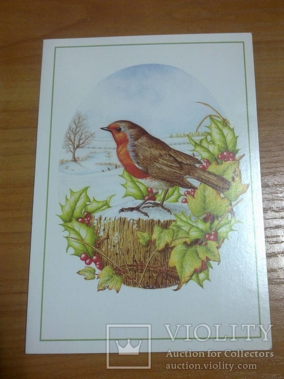 С новым годом - открытка - птица, фото №2