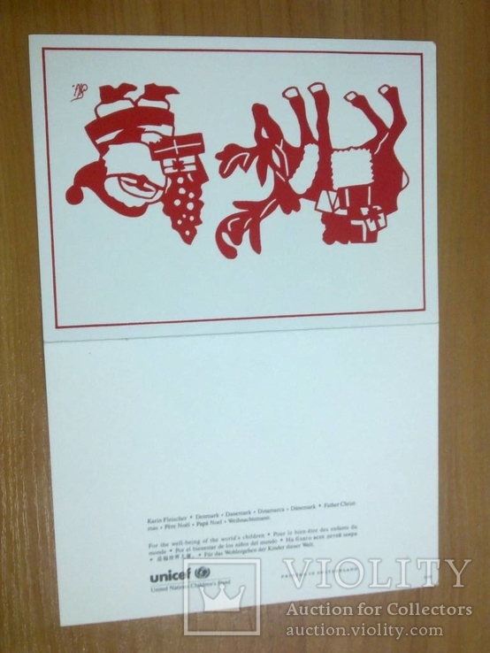 Листівка - Друкована графіка - З новим роком - Санта олені, photo number 4