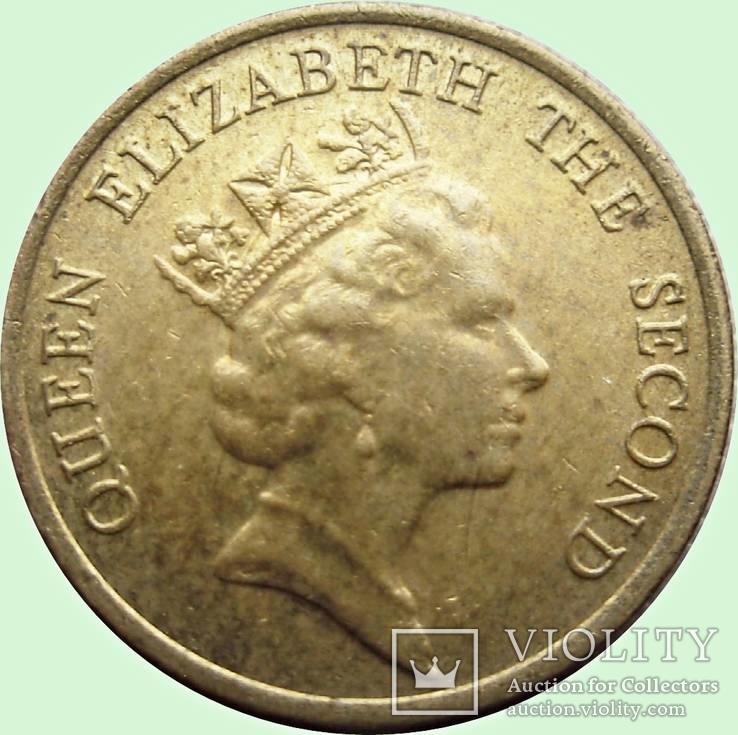 85.Гонконг 10 центов, 1990 год,Королева Елизавета II, фото №3