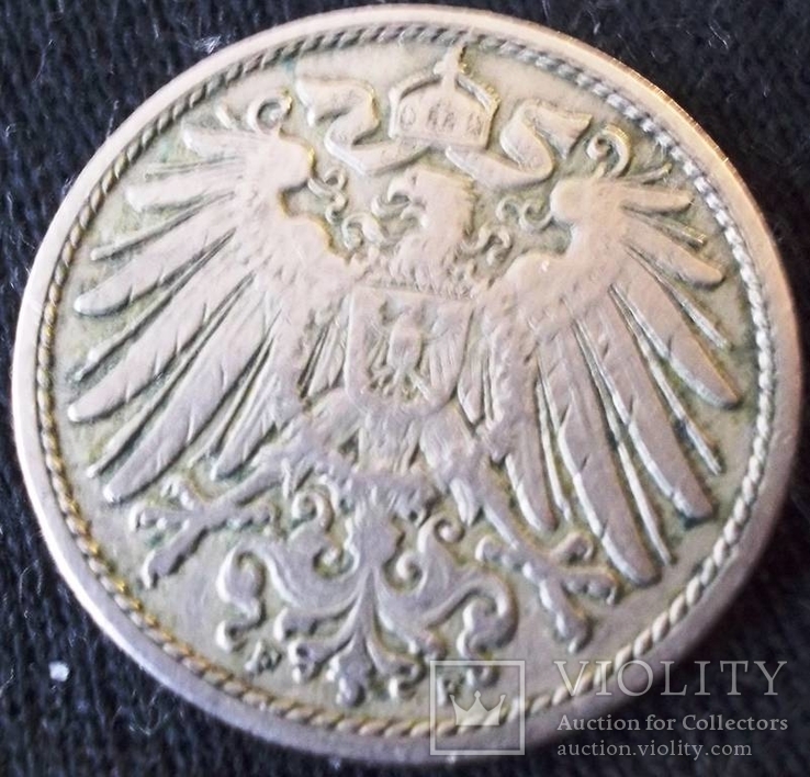 10 пфенінгів 1902 року F. Німеччина, фото №3