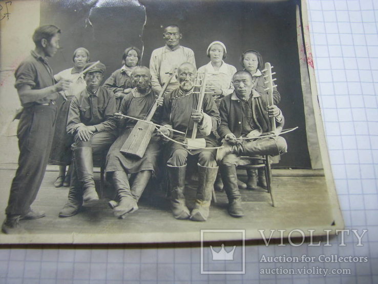 Фото 1930-е годы Тува. Тувинский национальный оркестр. Музыка, фото №4