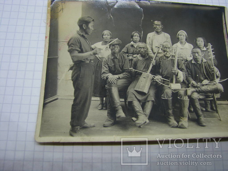 Фото 1930-е годы Тува. Тувинский национальный оркестр. Музыка, фото №5