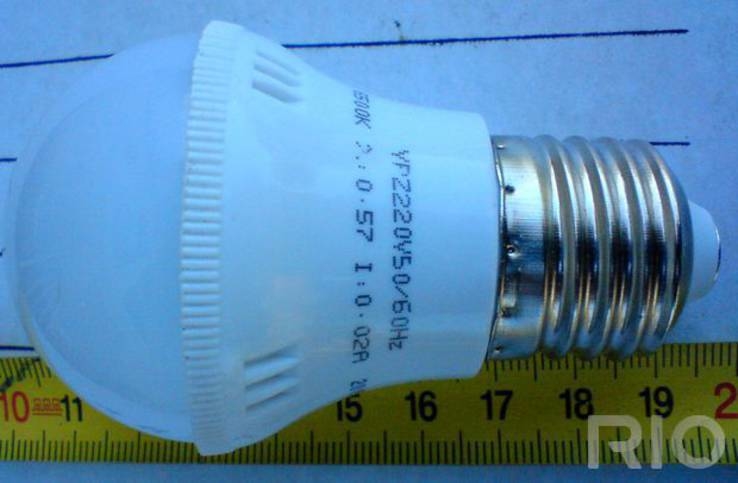 Светодиодная лампа LED E27 3W., фото №4