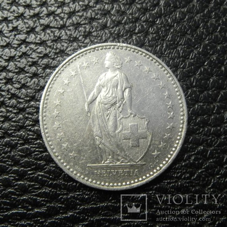 1 франк Швейцарія 1999 B, фото №2