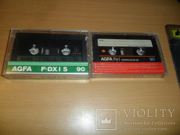 Аудиокассета кассета AGFA Fe и AGFA F-DXI S - 2 шт в лоте Германия