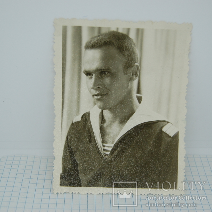 1968 Фото моряка в форме. Керчь. Флот, фото №2