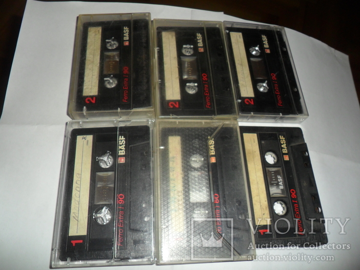 Аудиокассета кассета Basf Ferro Extra I 90 и 60 - 6 шт в лоте, фото №9