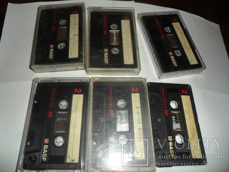 Аудиокассета кассета Basf Ferro Extra I 90 и 60 - 6 шт в лоте, numer zdjęcia 10