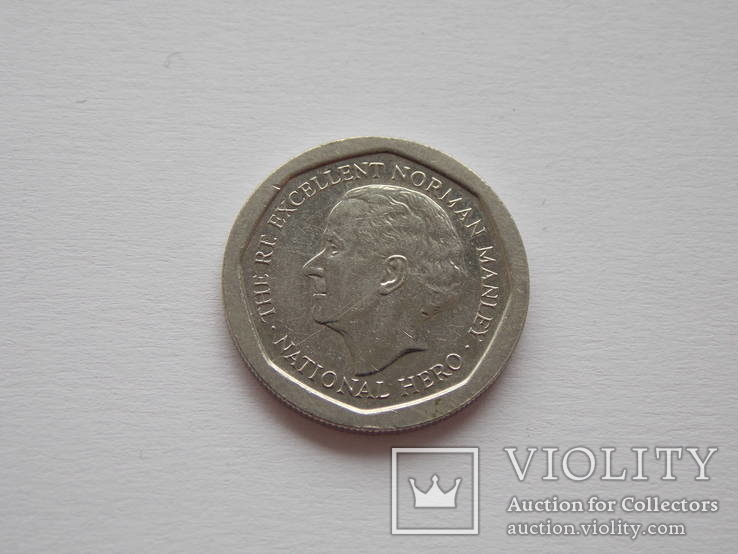 5 долларов 1996 г. Ямайка, фото №3