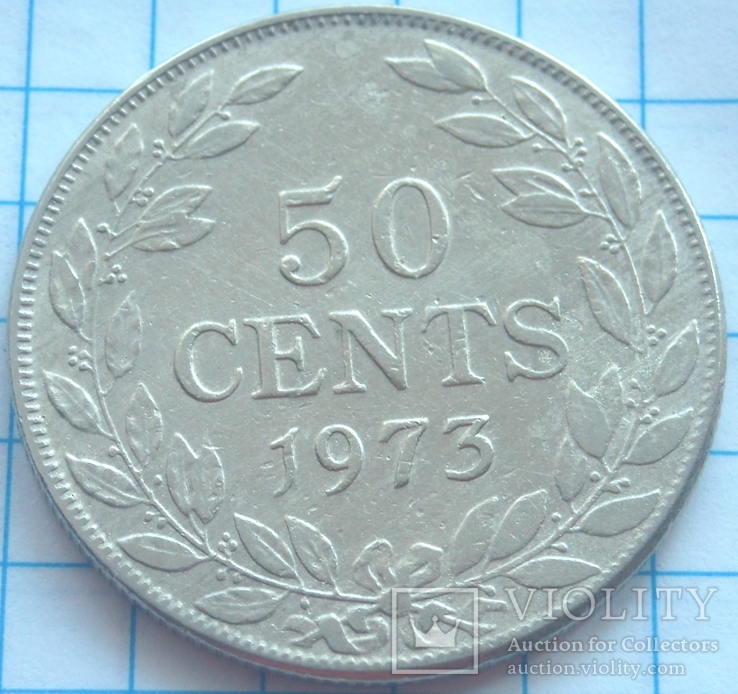 50 центов, Либерия, 1973г.