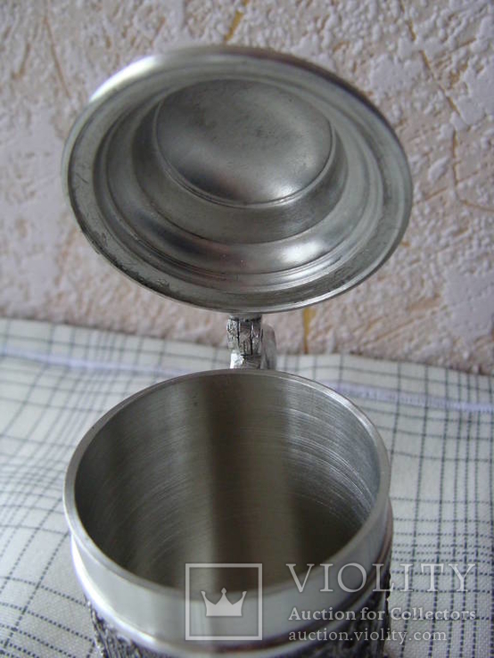 Коллекционная пивная кружка, бокал с сертификатом. Клеймо Artina SKS 95% Zinn., фото №14