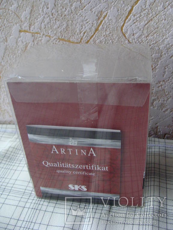 Коллекционная пивная кружка, бокал с сертификатом. Клеймо Artina SKS 95% Zinn., фото №28