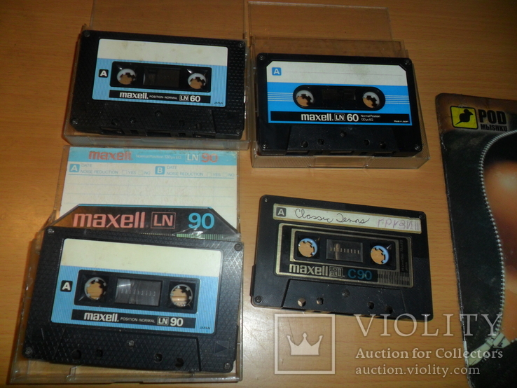Аудиокассета кассета maxell LH90 LH60 C90- 4 шт в лоте