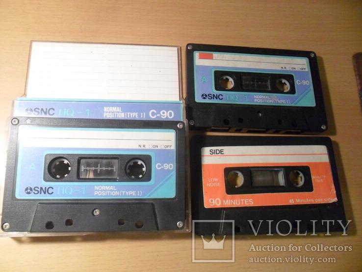 Аудиокассета кассета SNC HQ-1 C-90 и Low-noise-90 - 3 шт в лоте, фото №2