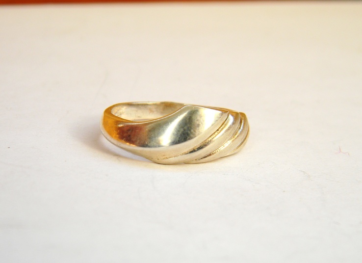 Серебряное кольцо, Серебро 925 пробы, 2,4 грамма, Размер 18, фото №4
