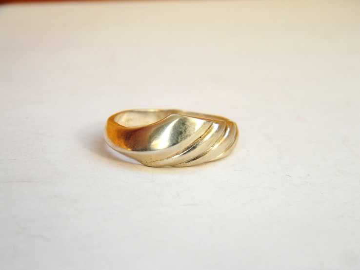 Серебряное кольцо, Серебро 925 пробы, 2,4 грамма, Размер 18, фото №5