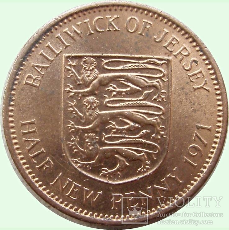 123.Джерси ½ нового пенни, 1971 год