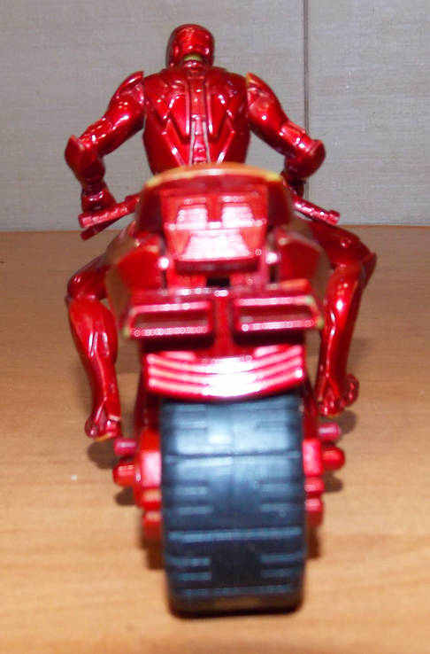 Игрушечный фирменный мотоцикл с железным человеком, фото №5