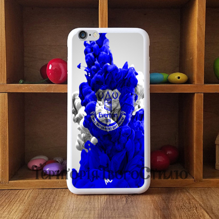 Чехол 2D силиконовый (TPU) iPhone 6/6S. Белый. Everton