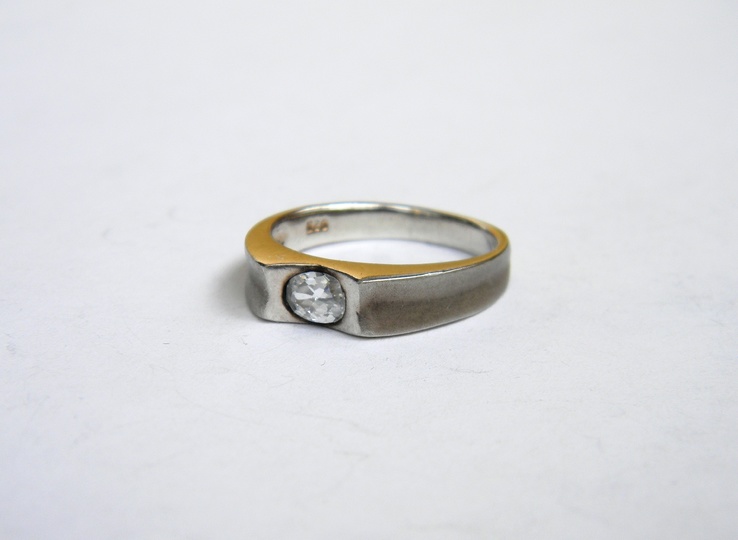 Серебряное кольцо, Серебро 925 пробы, 3,94 грамма, 18 размер, фото №4