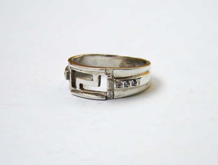 Серебряное кольцо, Серебро 925 пробы, 4,54 грамма, 18,5 размер, фото №3