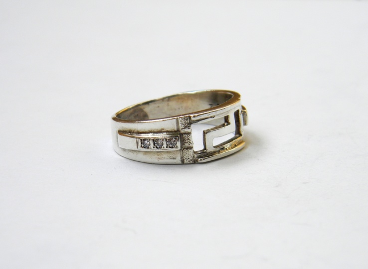 Серебряное кольцо, Серебро 925 пробы, 4,54 грамма, 18,5 размер, фото №4
