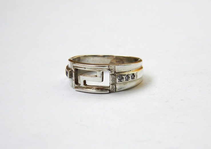 Серебряное кольцо, Серебро 925 пробы, 4,54 грамма, 18,5 размер, фото №5