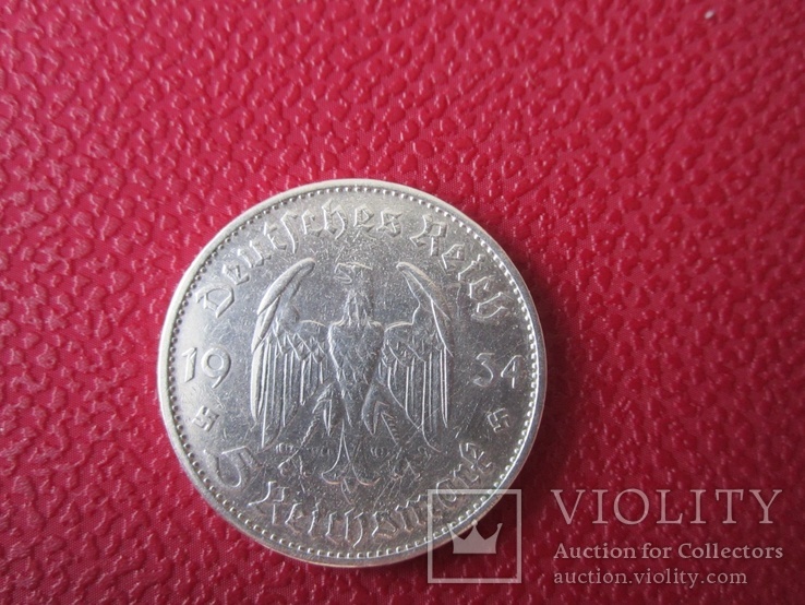 5 марок 1934г. Кирха., фото №3