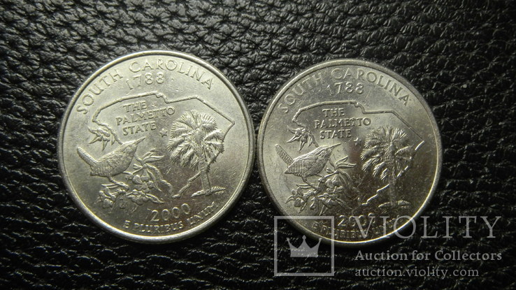 25 центів США 2000 Південна Кароліна (два різновиди)