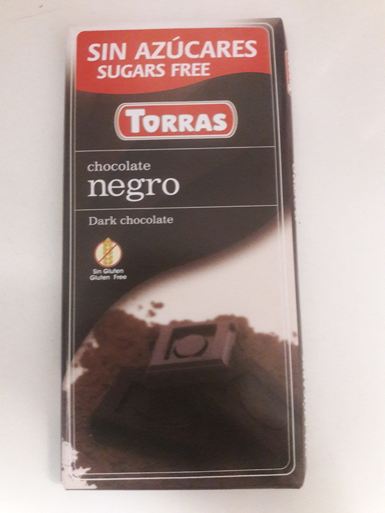 Черный шоколад Torras 51% какао без сахара, без глютена., numer zdjęcia 2