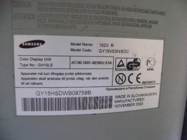 Монитор Samsung SyncMaster 152 V (перевыставлен после невыкупа), photo number 3