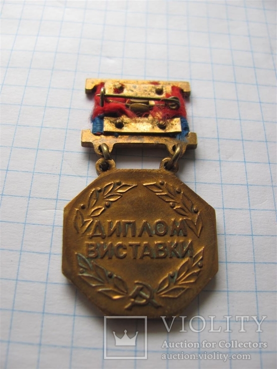 Медаль Диплом выставки ВДНГ УРСР, фото №3