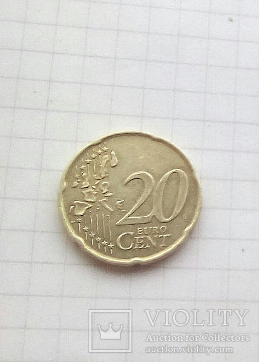20 Евроцентов 2002 г. Германия., фото №2