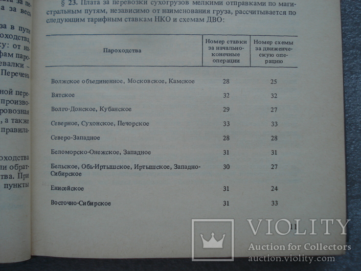 Тарифы на перевозки грузов и буксировку плотов речным транспортом, фото №8