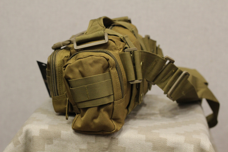 Тактическая универсальная (поясная, наплечная) сумка Silver Knight песок, фото №9