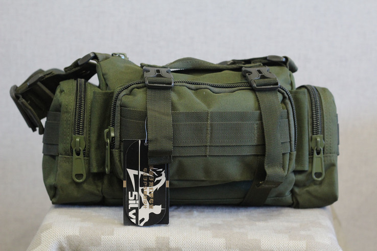 Тактическая универсальная (поясная, наплечная) сумка Silver Knight олива, фото №3