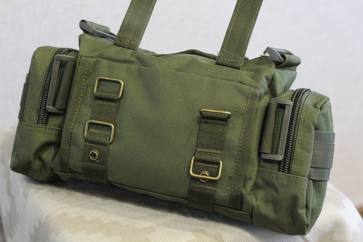 Тактическая универсальная (поясная, наплечная) сумка Silver Knight олива, фото №7