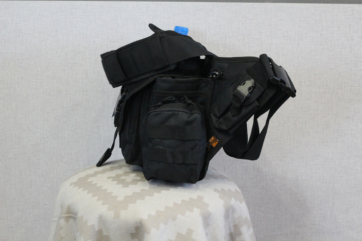 Тактическая - городская универсальная сумка Silver Knight с системой M.O.L.L.E Black (865), фото №7