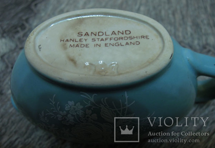 Ретро сливочница Sandland Hanley Staffordshire / соусница Британия, фото №4