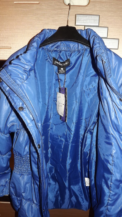 Куртка 40/l/12, деми синяя короткая pellepelle, фото №8